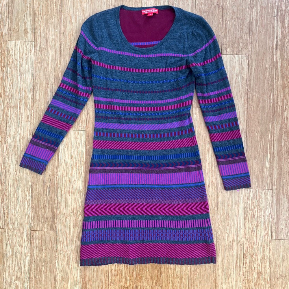 Krimson Klover Dress Womens M  Tallchief Merino Wool Sweater Dress Luxury Minmal